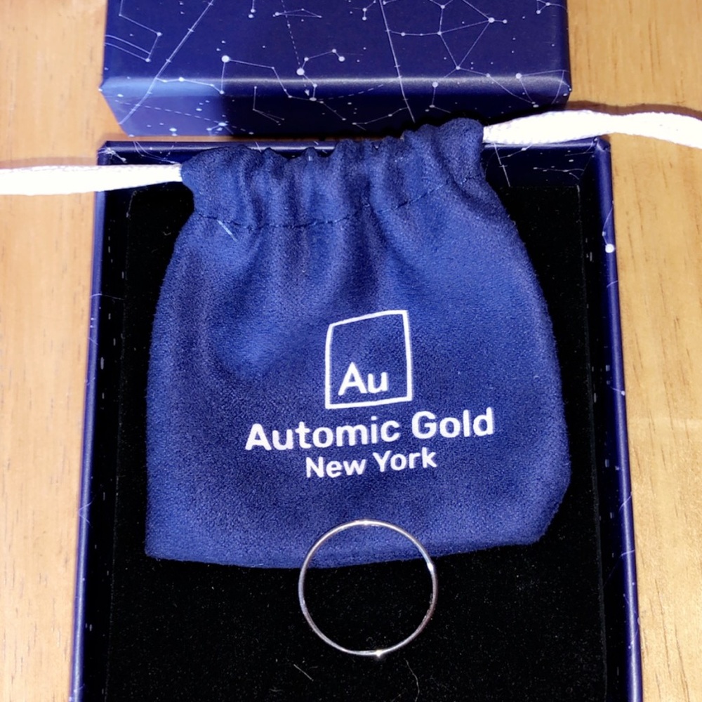 Automic GOLD 14k white gold ring